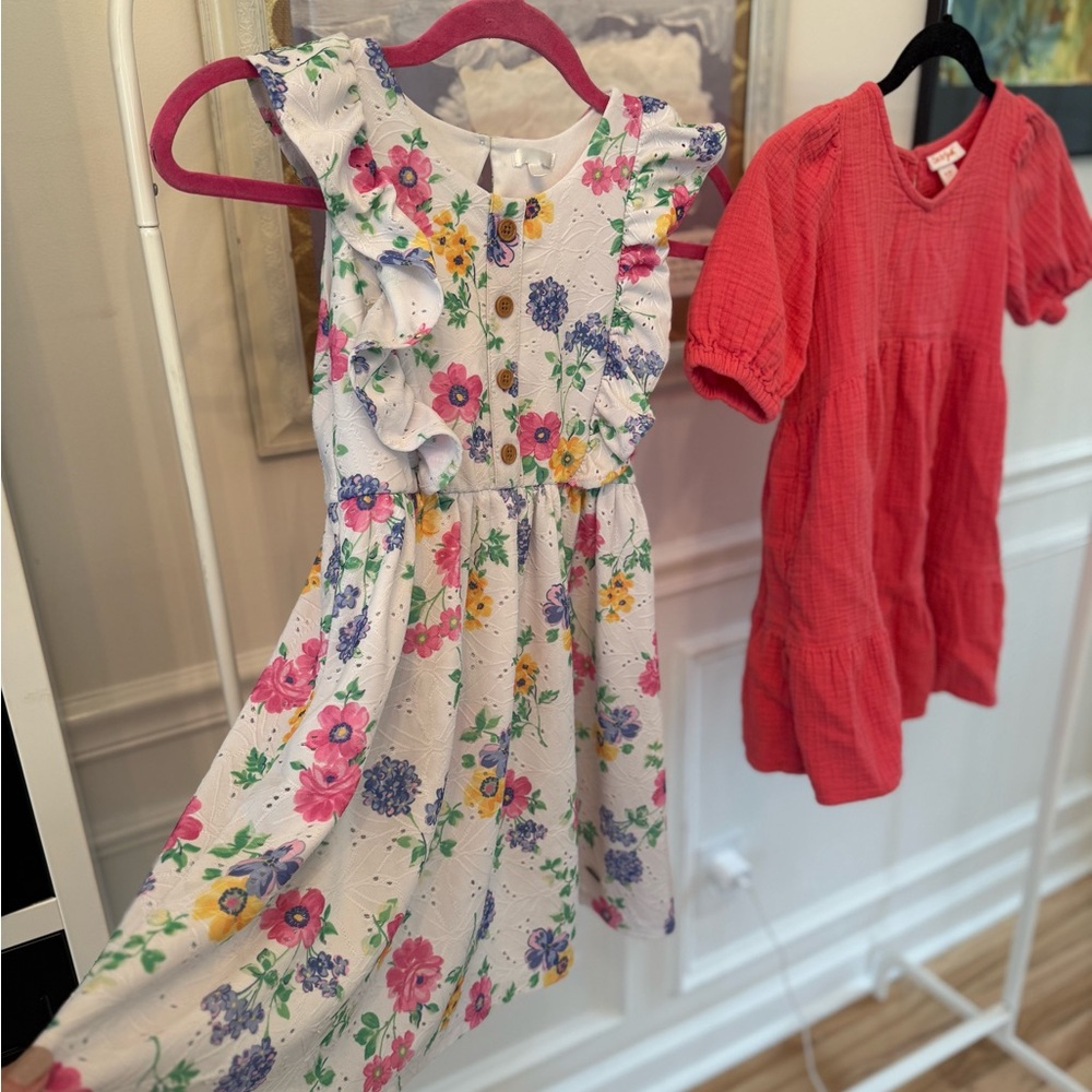 🚨SOLD🚨Cat & Jack Multicolor Floral Dress with Ruffles